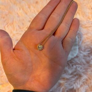 Pandora heart necklace and earrings